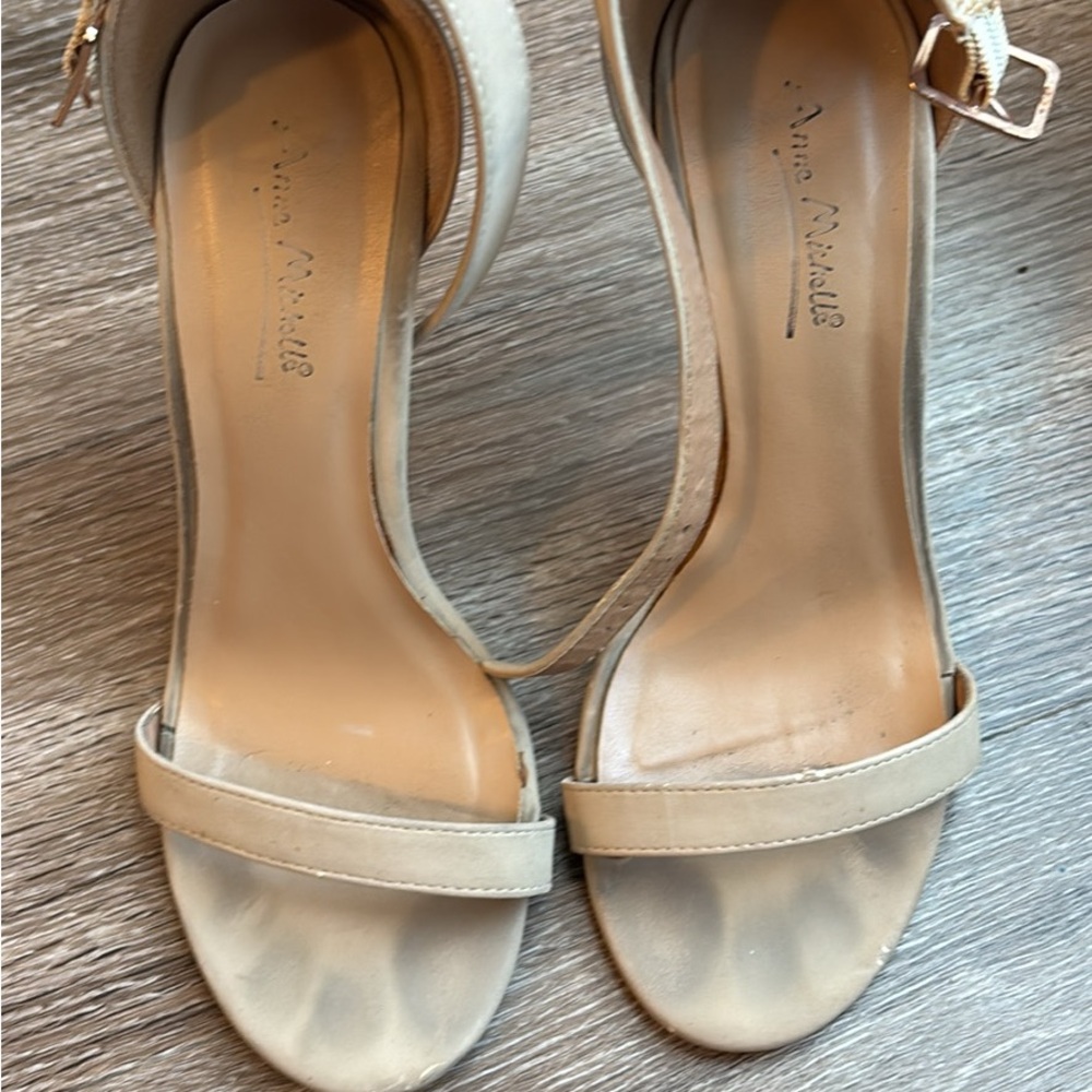 Anne Michelle Cream Stiletto Heels